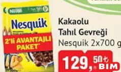 NESQUİK KAKAOLU TAHIL GEVREĞİ 2X700 G